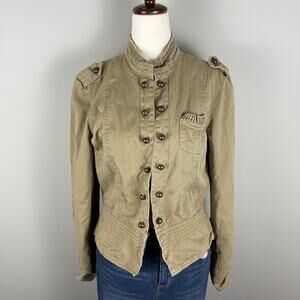 Y2K Vintage Apt. 9 Beige Jacket  Boho Academia Buttons Women's Size Medium 2000s